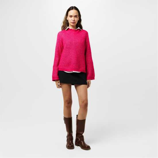 Pieces Pullover Fem  Ld99 Цвят на цвекло Дамски суичъри и блузи с качулки