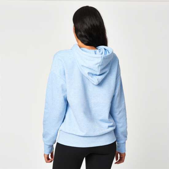 Usa Pro Classic Logo Hoodie Blue Marl Дамски суичъри и блузи с качулки