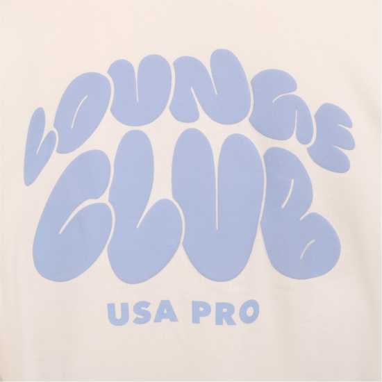 Дамски суичъри и блузи с качулки Usa Pro Bubble Hood Ld54 Cream/Blue Usa Pro Bubble Hood Ld54 Cream/Blue Дамски суичъри и блузи с качулки