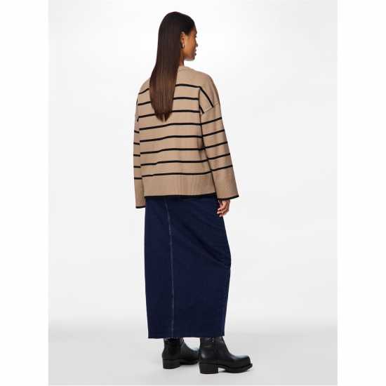 Pieces Pullover Fem  Ld99 Taupe Gray Дамски суичъри и блузи с качулки