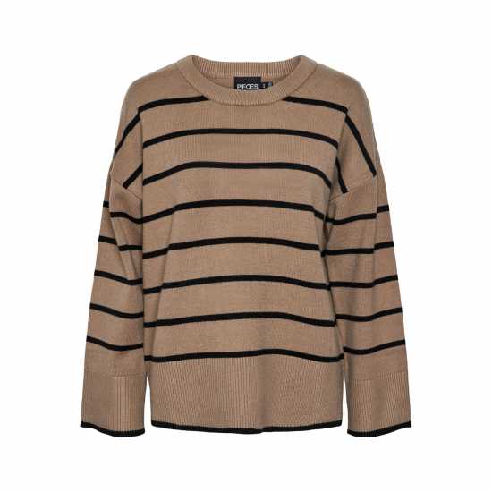 Pieces Pullover Fem  Ld99 Taupe Gray Дамски суичъри и блузи с качулки