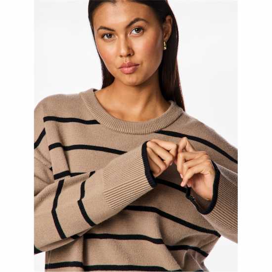 Pieces Pullover Fem  Ld99 Taupe Gray Дамски суичъри и блузи с качулки