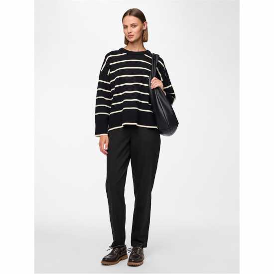 Pieces Pullover Fem  Ld99 Black Дамски суичъри и блузи с качулки