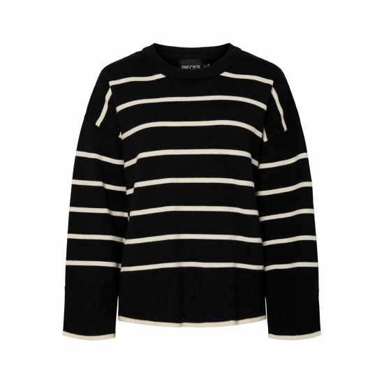 Pieces Pullover Fem  Ld99 Black Дамски суичъри и блузи с качулки