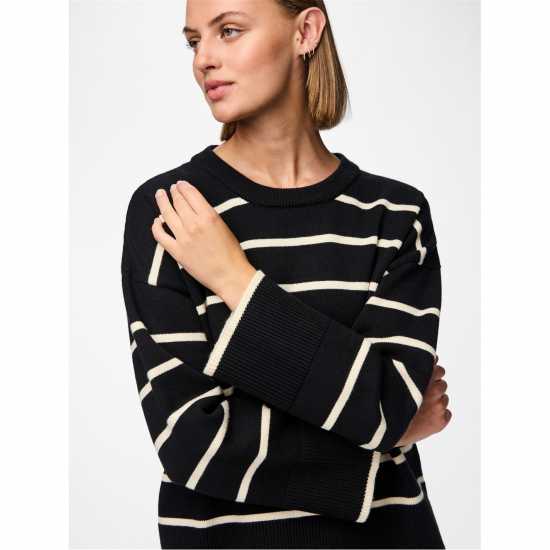 Pieces Pullover Fem  Ld99 Black Дамски суичъри и блузи с качулки