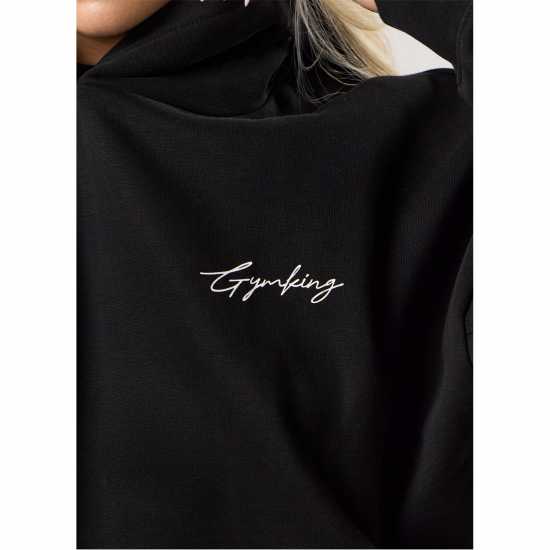 Gym King Gym King Reset Oversized Fleece Hood Черно 