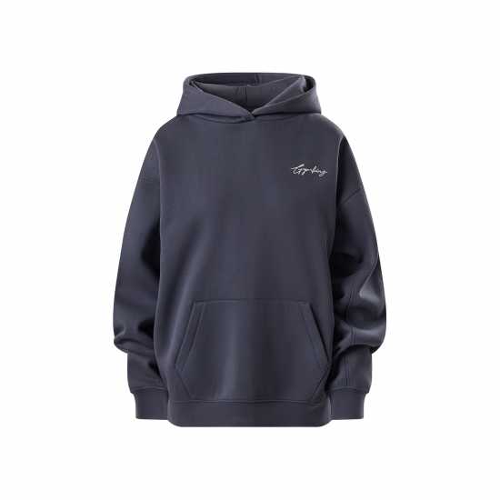 Gym King Gym King Reset Oversized Fleece Hood Полунощно синьо 