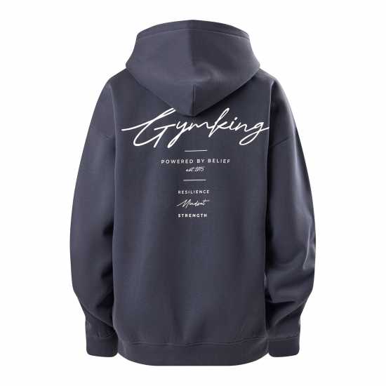 Gym King Gym King Reset Oversized Fleece Hood Полунощно синьо 