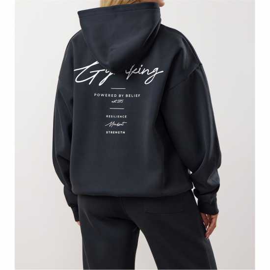 Gym King Gym King Reset Oversized Fleece Hood Полунощно синьо 