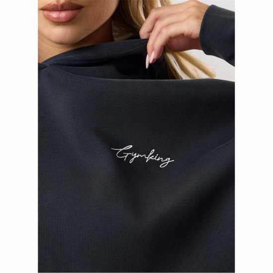 Gym King Gym King Reset Oversized Fleece Hood Полунощно синьо 