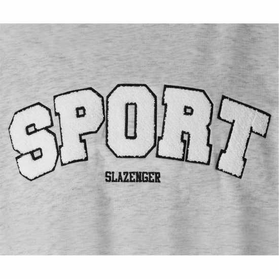 Slazenger Sport Hood Womens Ice Grey Marl Дамски суичъри и блузи с качулки