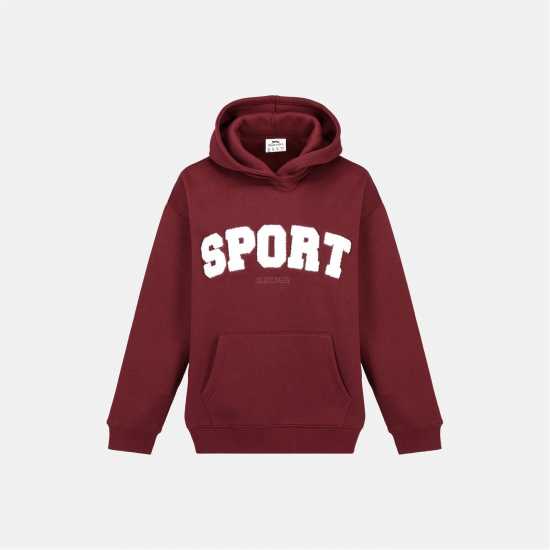 Дамски суичъри и блузи с качулки Slazenger Sport Hood Womens Burgundy Slazenger Sport Hood Womens Burgundy Дамски суичъри и блузи с качулки