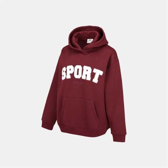 Дамски суичъри и блузи с качулки Slazenger Sport Hood Womens Burgundy Slazenger Sport Hood Womens Burgundy Дамски суичъри и блузи с качулки
