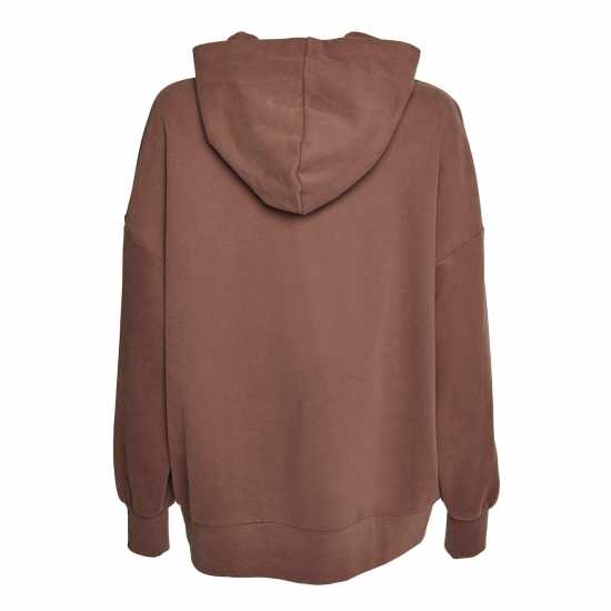 Agon Lounge Boxy Oversized Hoodie - Coffee  Дамски суичъри и блузи с качулки