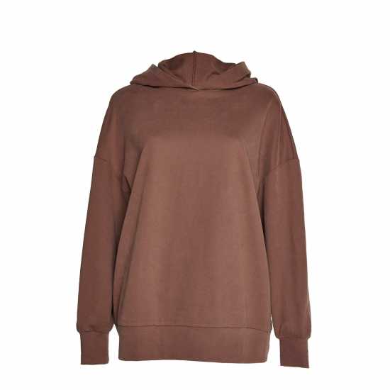 Agon Lounge Boxy Oversized Hoodie - Coffee  Дамски суичъри и блузи с качулки