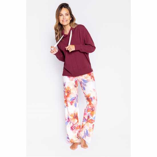 Salvage Bordeaux Hoody Ld99  Дамски суичъри и блузи с качулки