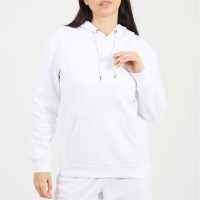 Brave Soul Pullover Hooded Sweatshirt With Kangaroo Pocket White 