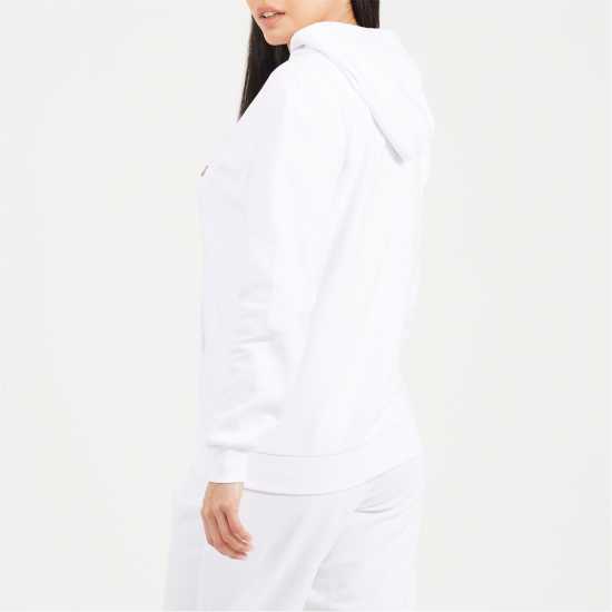 Brave Soul Pullover Hooded Sweatshirt With Kangaroo Pocket White 