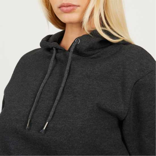Brave Soul Pullover Hooded Sweatshirt With Kangaroo Pocket Charcoal 