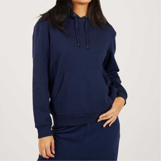 Brave Soul Pullover Hooded Sweatshirt With Kangaroo Pocket Navy 
