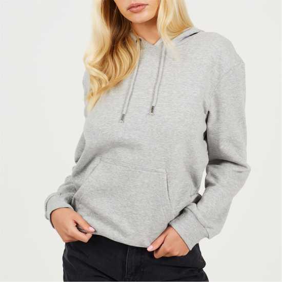 Brave Soul Hooded Swtr Ld99 Grey Marl Brave Soul Hooded Swtr Ld99 Grey Marl