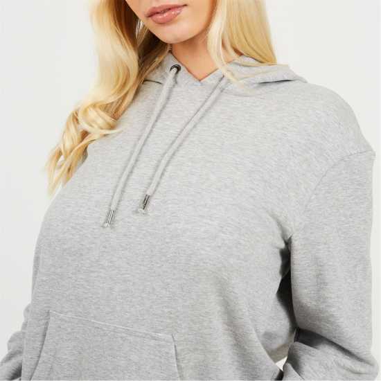 Brave Soul Hooded Swtr Ld99 Grey Marl Brave Soul Hooded Swtr Ld99 Grey Marl