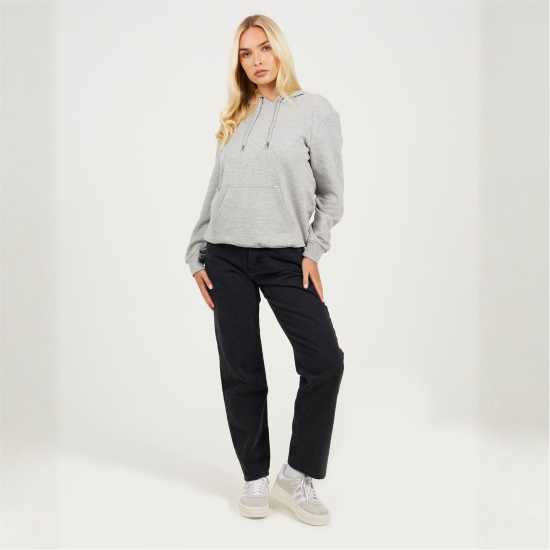 Brave Soul Hooded Swtr Ld99 Grey Marl Brave Soul Hooded Swtr Ld99 Grey Marl