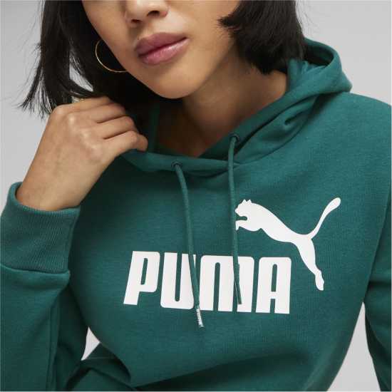 Puma Logo Ladies Hoody Dark Green Дамски суичъри и блузи с качулки