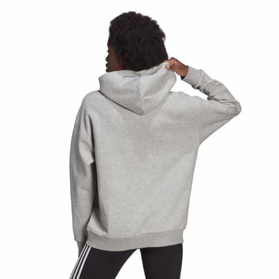 Adidas Badge Of Sport Hoodie Ladies Grey Marl - Дамски суичъри и блузи с качулки