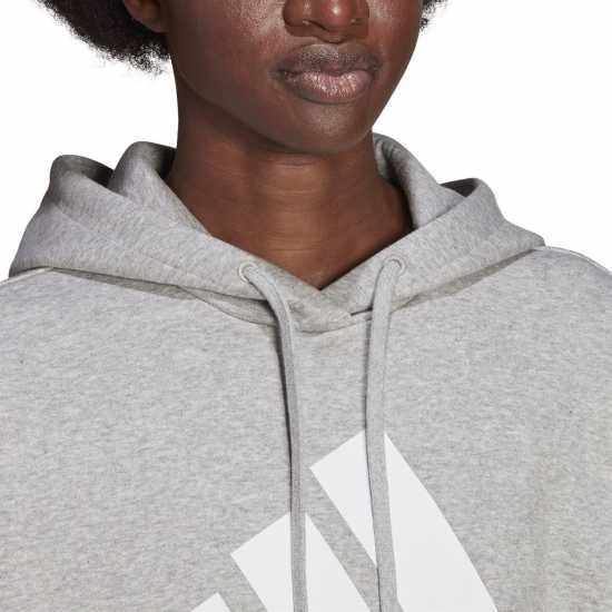 Adidas Badge Of Sport Hoodie Ladies Сив марл Дамски суичъри и блузи с качулки