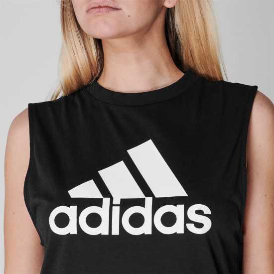 Adidas Badge Of Sport Hoodie Ladies Black/White Дамски суичъри и блузи с качулки