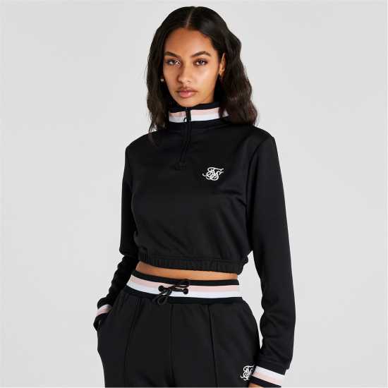Siksilk Quarter Zip Hoodie Womens  Дамски суичъри и блузи с качулки