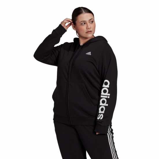Adidas Logo Zip Hoodie Womens  Дамски суичъри и блузи с качулки
