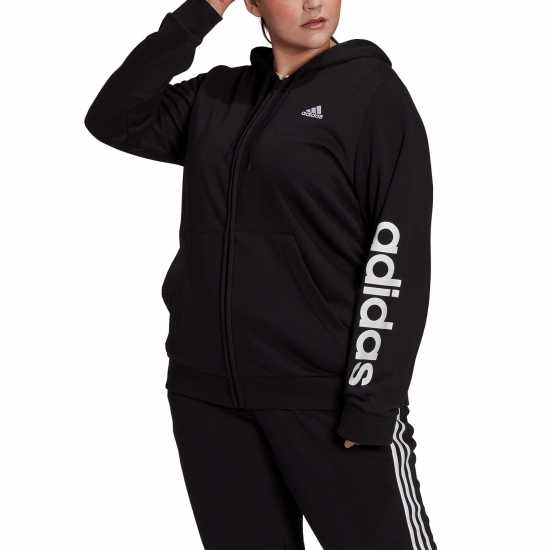 Adidas Logo Zip Hoodie Womens  Дамски суичъри и блузи с качулки