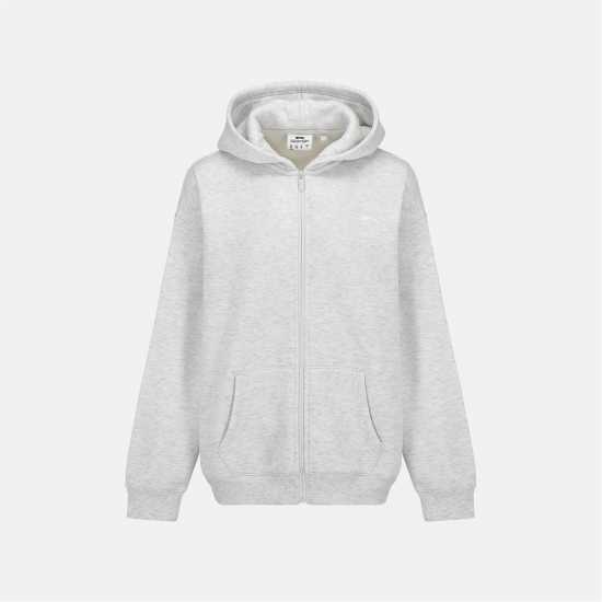 Дамски суичъри и блузи с качулки Slazenger Os Fz Hood Womens Ice Grey Marl Slazenger Os Fz Hood Womens Ice Grey Marl Дамски суичъри и блузи с качулки