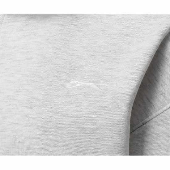 Дамски суичъри и блузи с качулки Slazenger Os Fz Hood Womens Ice Grey Marl Slazenger Os Fz Hood Womens Ice Grey Marl Дамски суичъри и блузи с качулки