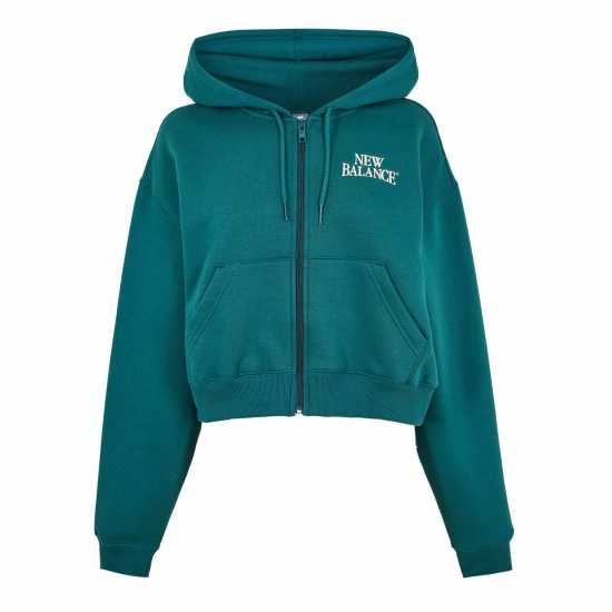 New Balance Womens Trackside Zip Hoodie Navy New Balance Womens Trackside Zip Hoodie Navy