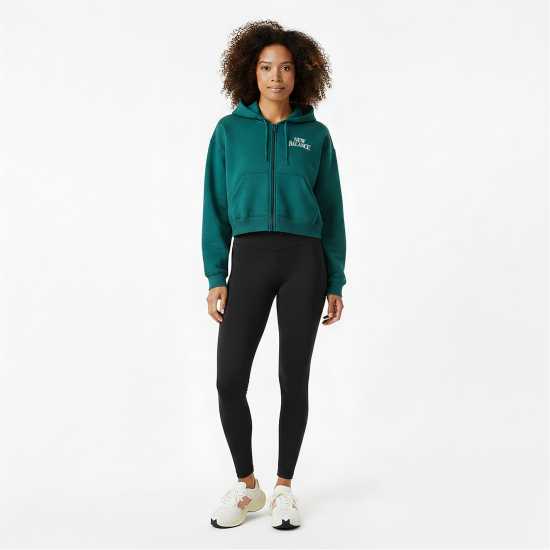 New Balance Womens Trackside Zip Hoodie Navy New Balance Womens Trackside Zip Hoodie Navy