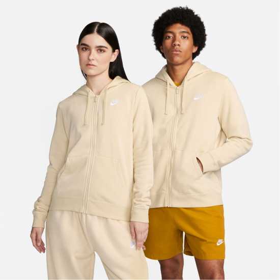 Nike Full-Zip Fleece Hoodie Sanddrift Дамски суичъри и блузи с качулки