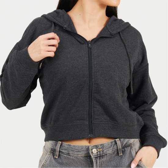 Brave Soul Zip Through Hoodie  Дамски суичъри и блузи с качулки