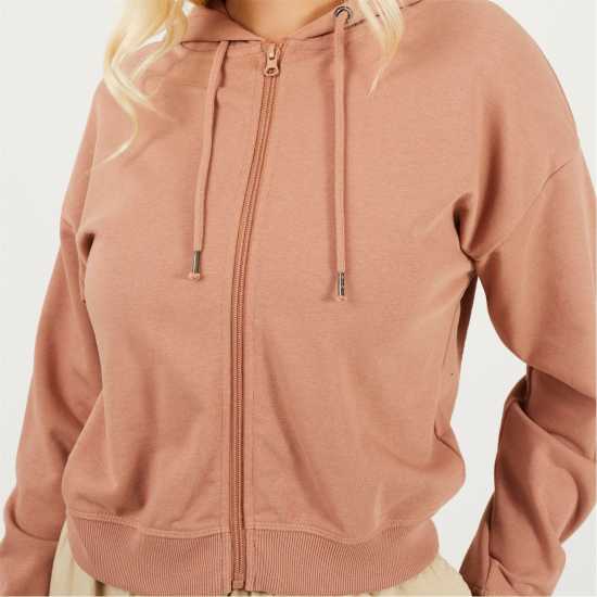 Дамски суичъри и блузи с качулки Brave Soul Zip Through Hoodie Brave Soul Zip Through Hoodie Дамски суичъри и блузи с качулки
