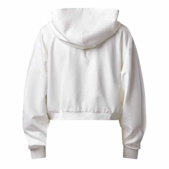 Gym King Gym King Victory Loopback Full Zip Crop Hood - Cream  