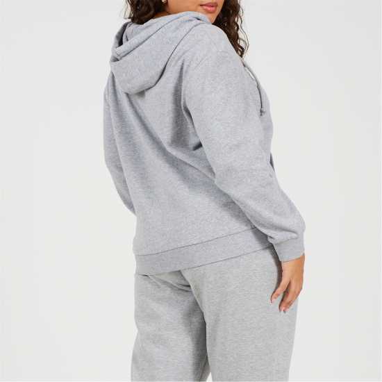Brave Soul Plus Size Classic Zip Through Hoodie With Pockets Grey Marl Brave Soul Plus Size Classic Zip Through Hoodie With Pockets Grey Marl