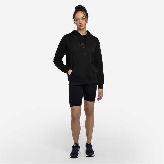 Umbro Diamond Hoodie Womens Черно / Черно Дамски суичъри и блузи с качулки