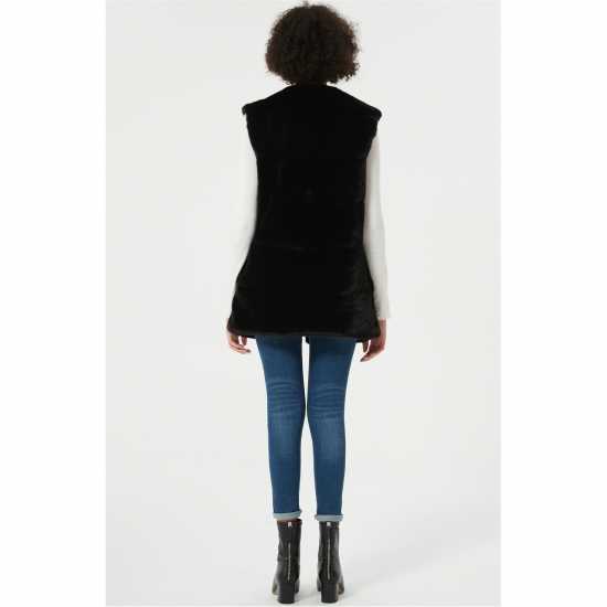 Be You Faux Fur Panel Gillet  Дамски якета и палта