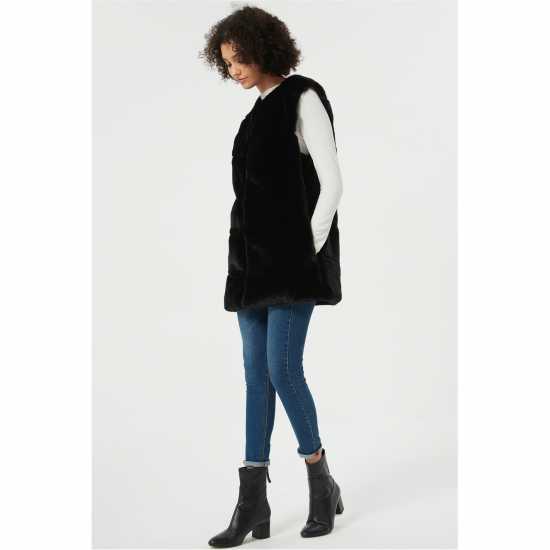 Be You Faux Fur Panel Gillet  Дамски якета и палта