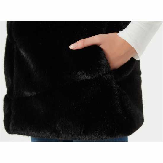 Be You Faux Fur Panel Gillet  Дамски якета и палта