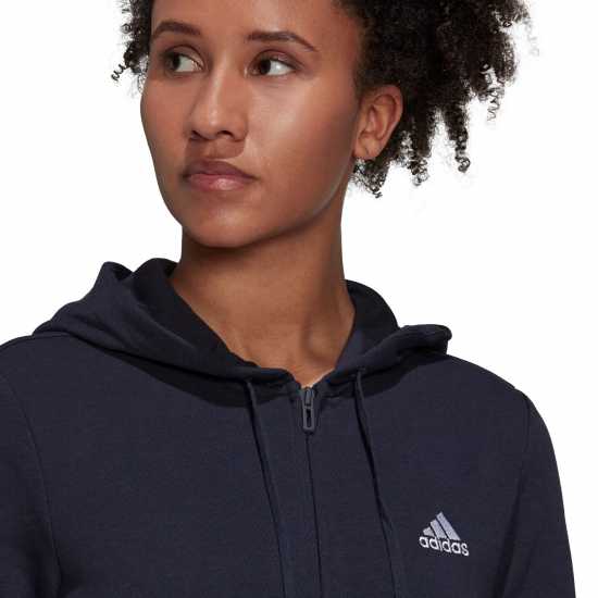 Adidas Logo Zip Hoodie Womens