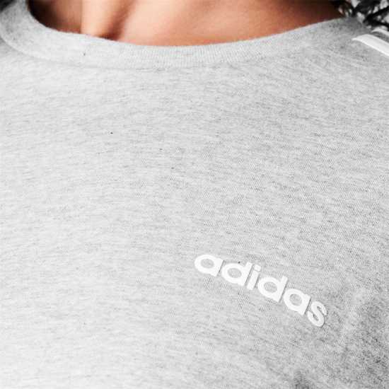 Adidas Тениска 3S Crop T Shirt Womens Средно сиво Дамски тениски с яка
