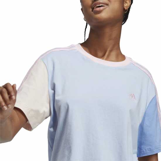 Тениска Adidas 3S Crop T Shirt Womens